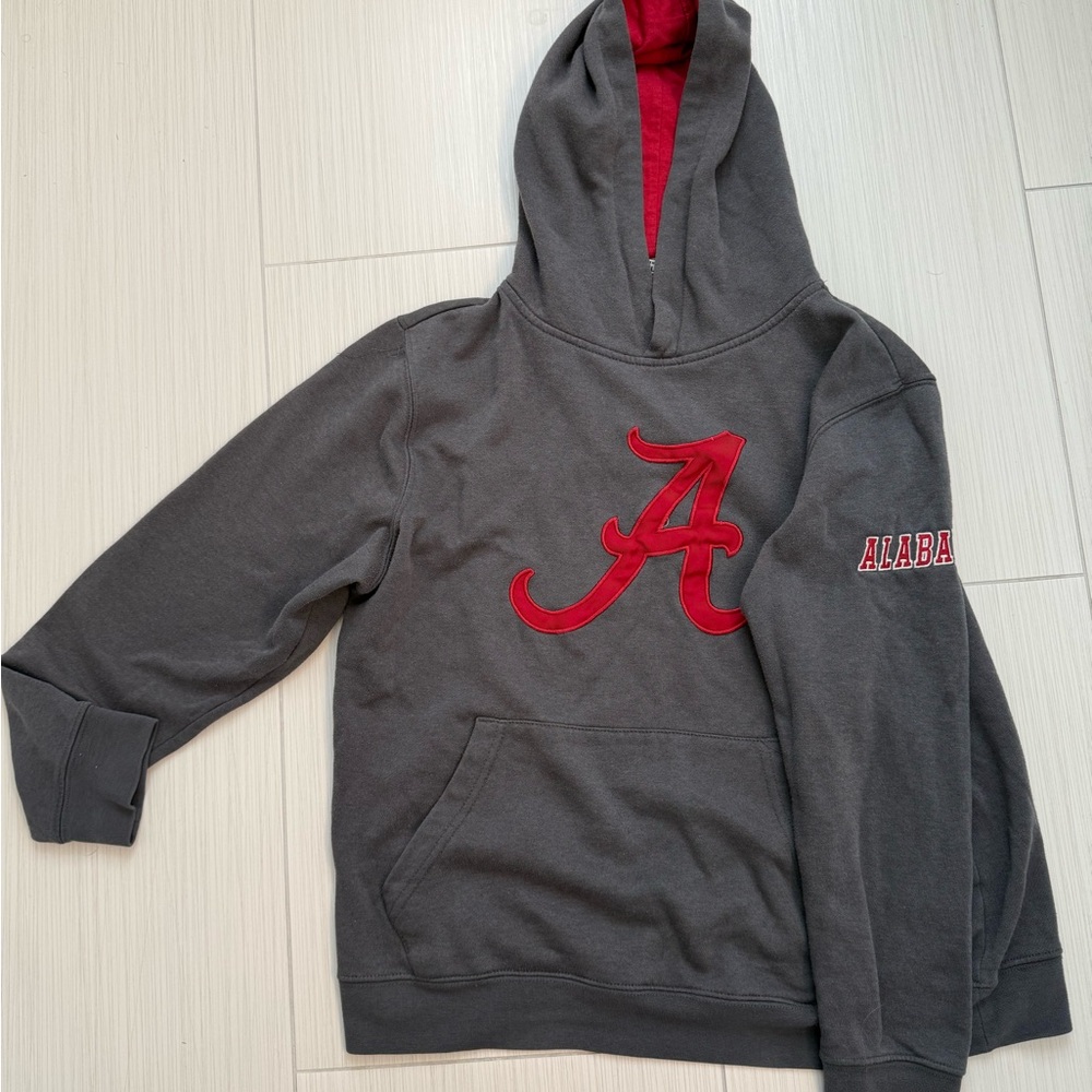 Stadium Athletics Gray and Red Hoodie
